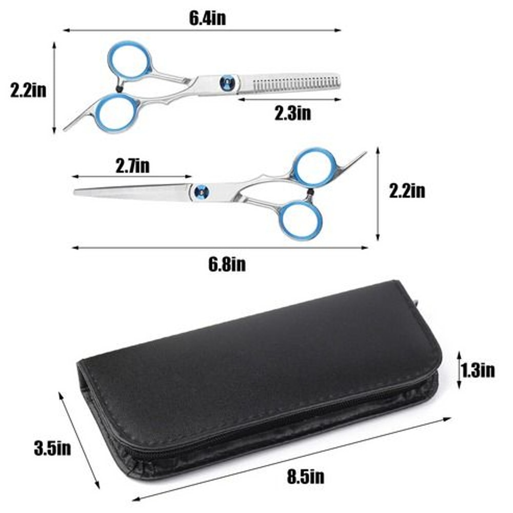 Hair Cutting Scissors Set Thinning Shears For Salon DIY Professional Barber Scissors 2