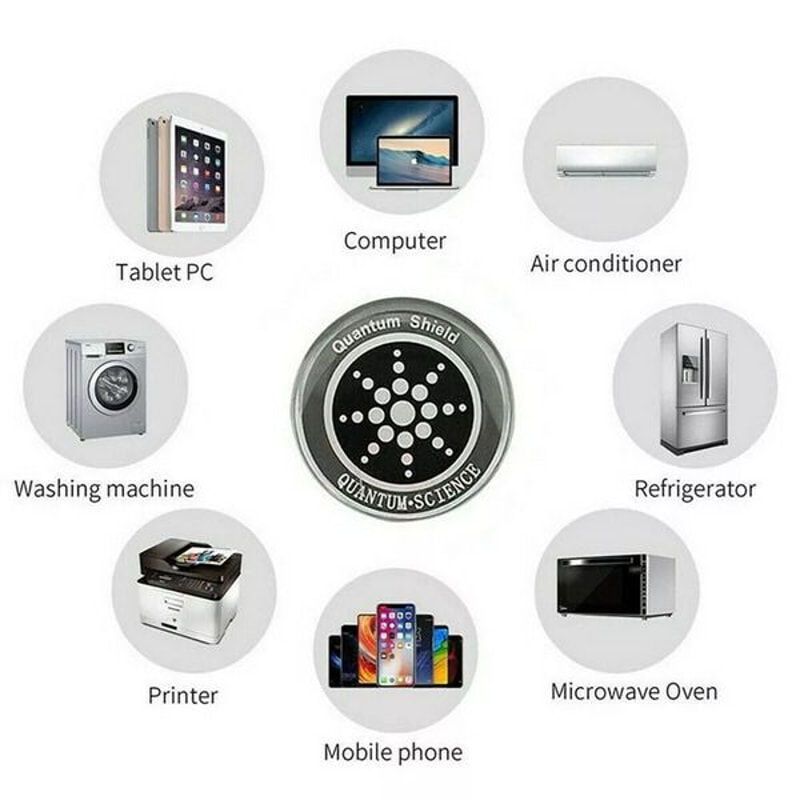 Quantum Anti Radiation Shield 5G EMF Protection Stickers For Phones Laptops 2