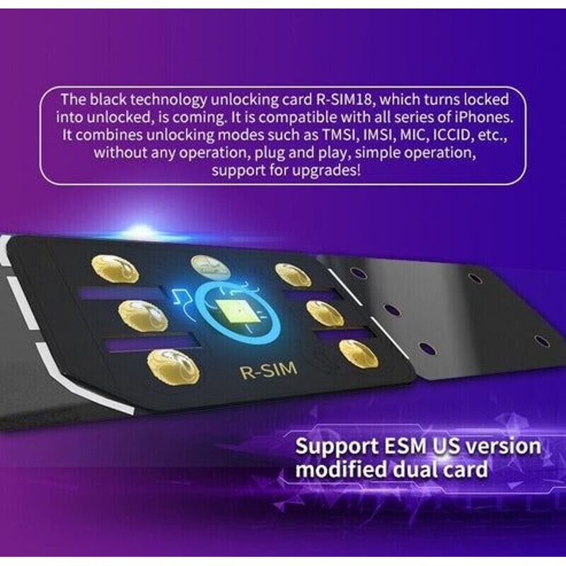 RSIM18 Nano Unlock Card For IPhone Plus Unlock IOS With Simplicity 1