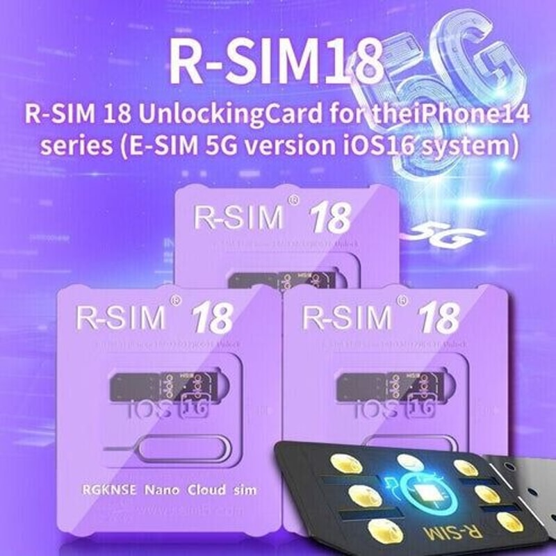 RSIM18 Nano Unlock Card For IPhone Plus Unlock IOS With Simplicity 13