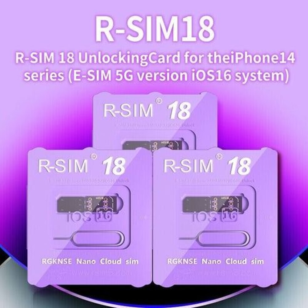 RSIM18 Nano Unlock Card For IPhone Plus Unlock IOS With Simplicity 3