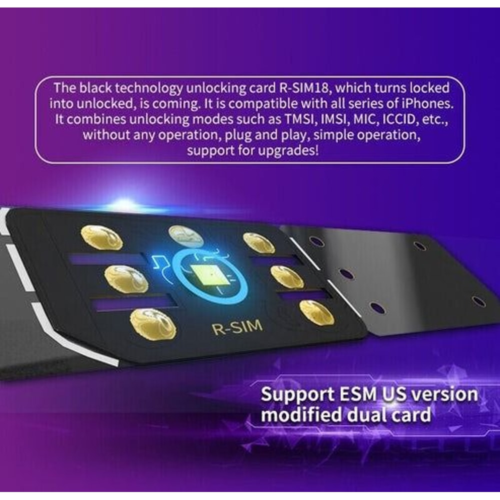 RSIM18 Nano Unlock Card For IPhone Plus Unlock IOS With Simplicity 8