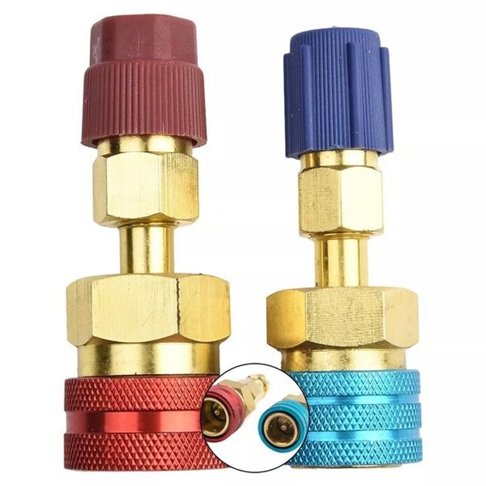 Quick Coupler Adapter Car AC High Low Side Conversion Kit For Easy Installation 12