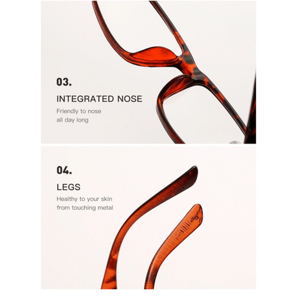 Reading Glasses Unisex Square Frame Stylish Specs For Men Women Comfortable Fit 9