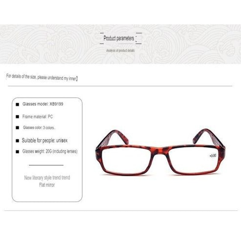 Reading Glasses Unisex Square Frame Stylish Specs For Men Women Comfortable Fit 11