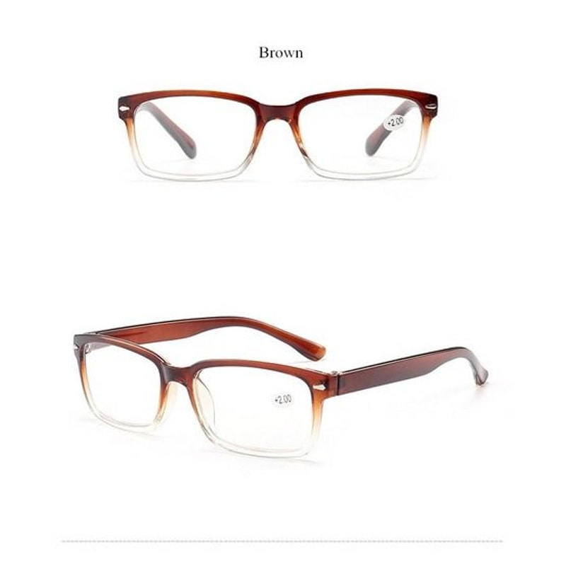Reading Glasses For Men And Women Unisex Rectangular Eyeglasses Square Frame Durable Quality 3