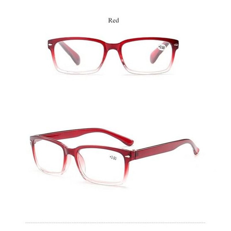 Reading Glasses For Men And Women Unisex Rectangular Eyeglasses Square Frame Durable Quality 4