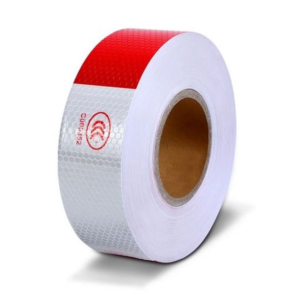 Reflective Safety Tape For Trailers Trucks Cars Waterproof Conspicuity Tape Red White Warning Sign