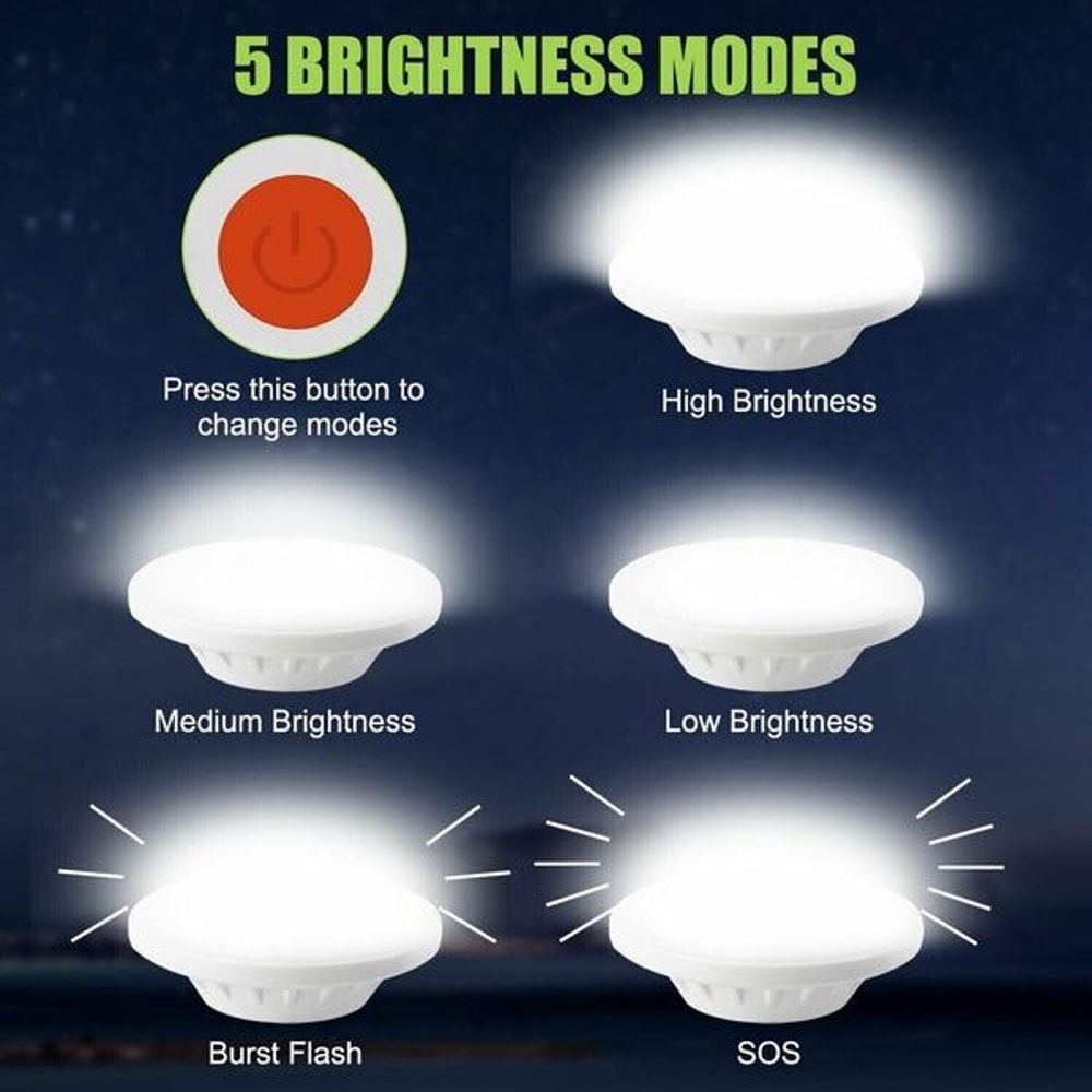 USB Solar Rechargeable LED Outdoor Camping Tent Light Hiking Lantern Lamp For Camping 1