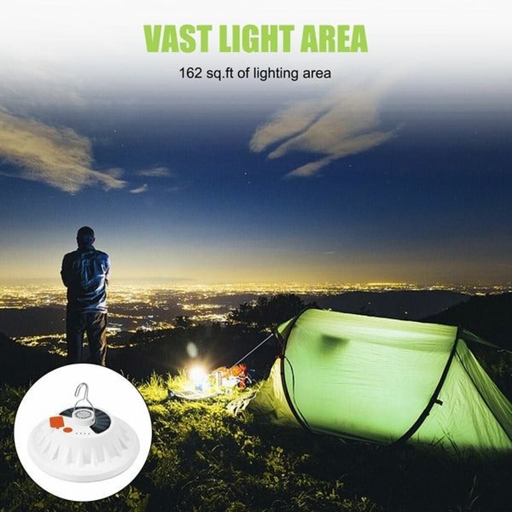 USB Solar Rechargeable LED Outdoor Camping Tent Light Hiking Lantern Lamp For Camping 9