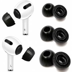 memory foam replacement ear tips for apple airpods pro, comfortable fit, noise reduction