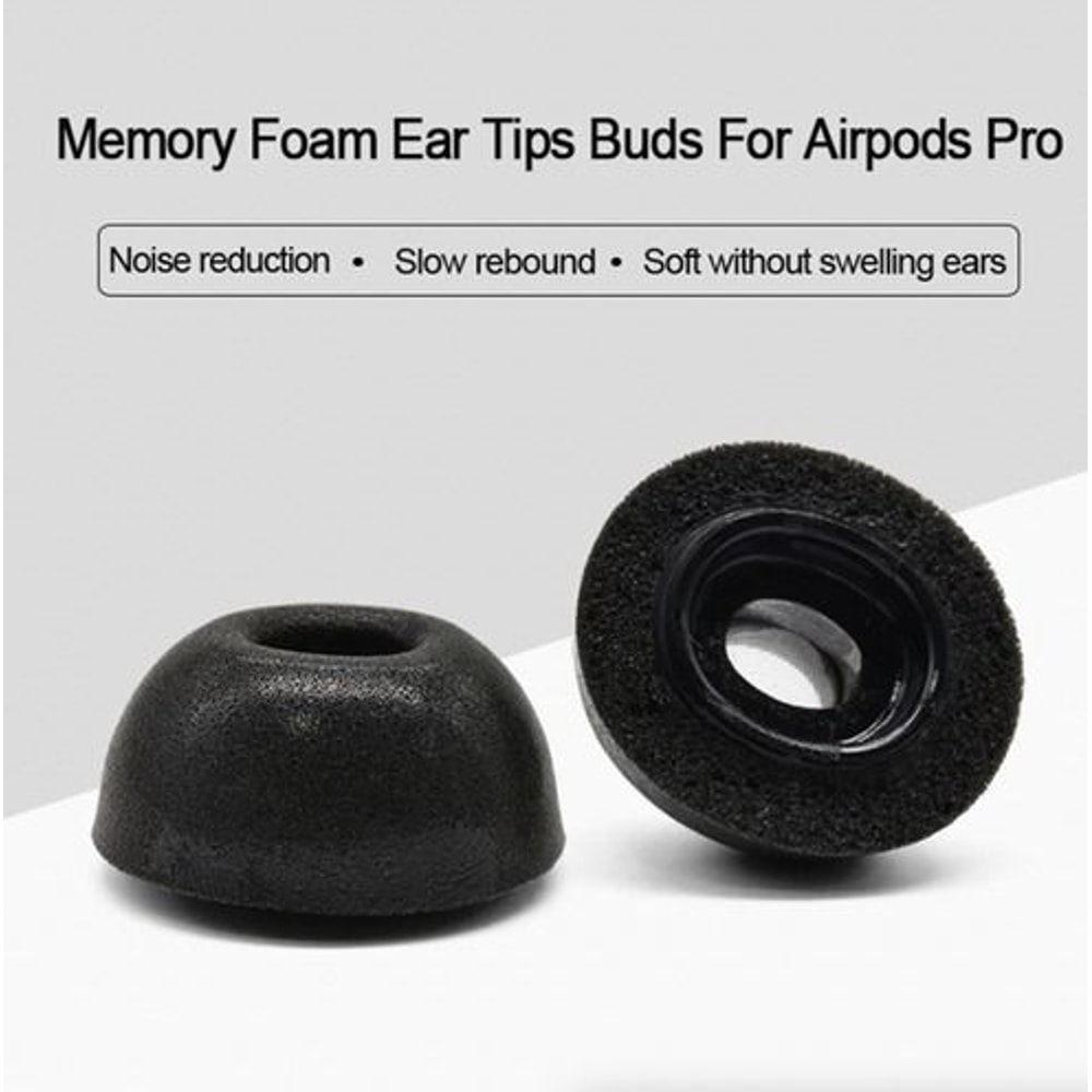 Memory Foam Replacement Ear Tips For Apple Airpods Pro Comfortable Fit Noise Reduction 5