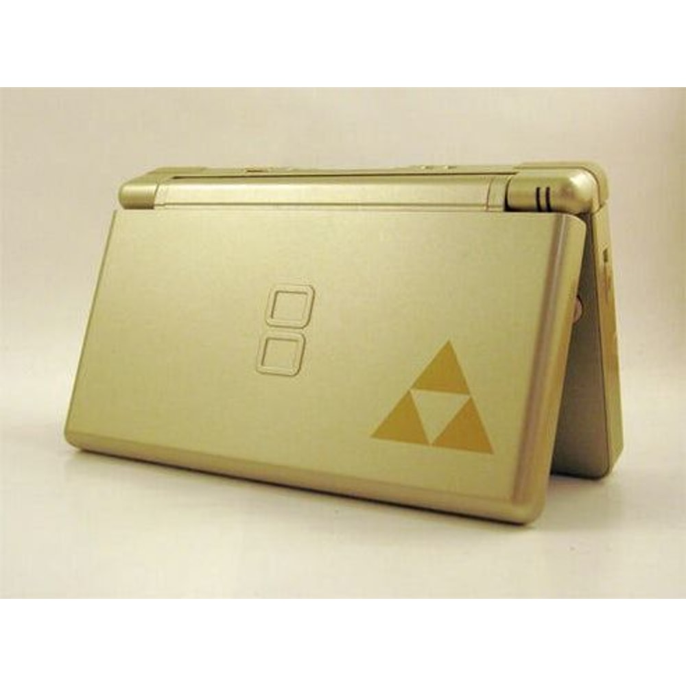 Gold Zelda Triforce Replacement Housing For Nintendo DS Lite Glass Lens Shell Custom Fit Easy Insta 0