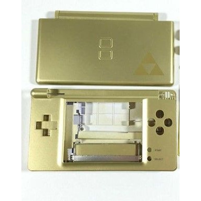 Gold Zelda Triforce Replacement Housing For Nintendo DS Lite Glass Lens Shell Custom Fit Easy Insta 2