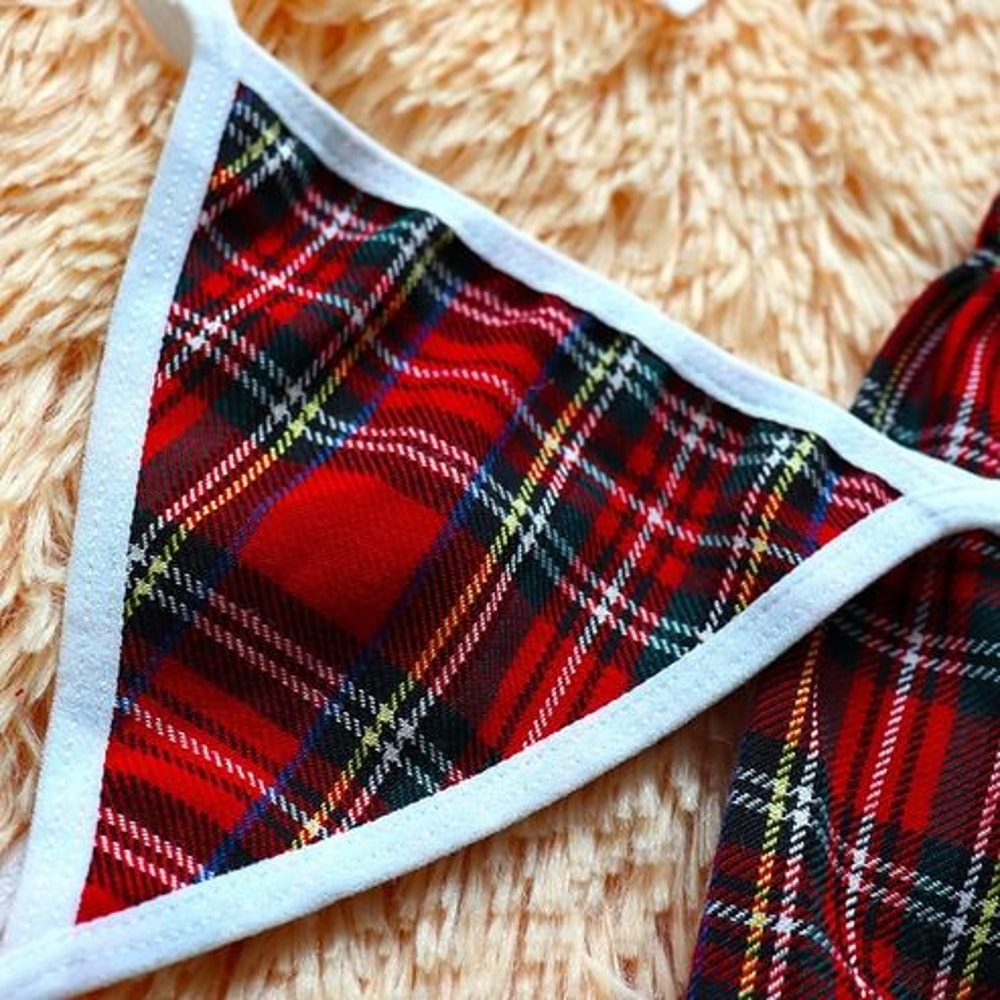 Sexy Lingerie School Girl Babydoll Nightwear Dress Women Underwear Set Sleepwear Outfit 6