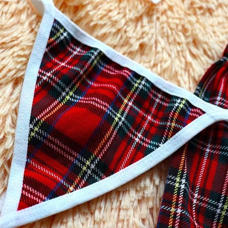 Sexy Lingerie School Girl Babydoll Nightwear Dress Women Underwear Set Sleepwear Outfit 6