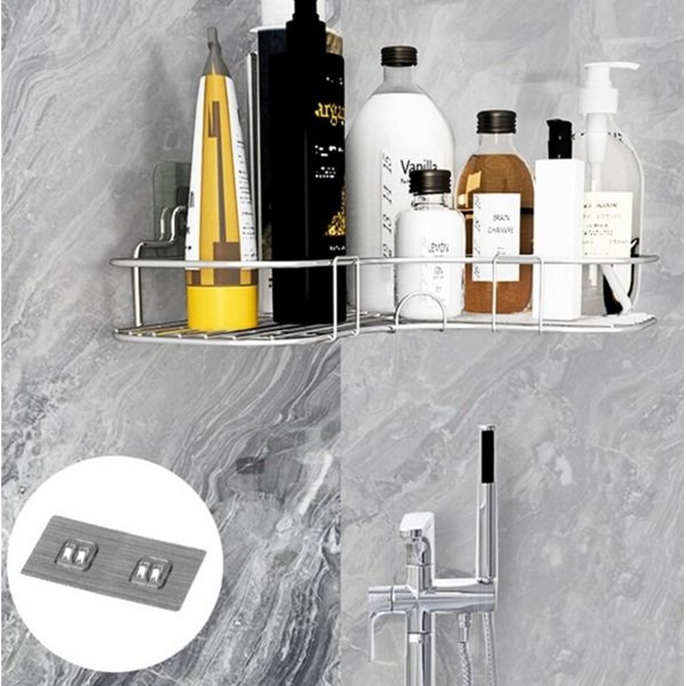 Bathroom Corner Shower Caddy Shelf Organizer Triangular Rack For Bath Storage Stylish Bathroom Stor 9