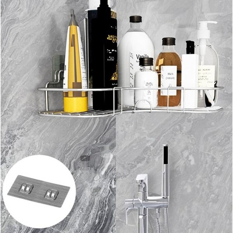 Bathroom Corner Shower Caddy Shelf Organizer Triangular Rack For Bath Storage Stylish Bathroom Stor 9