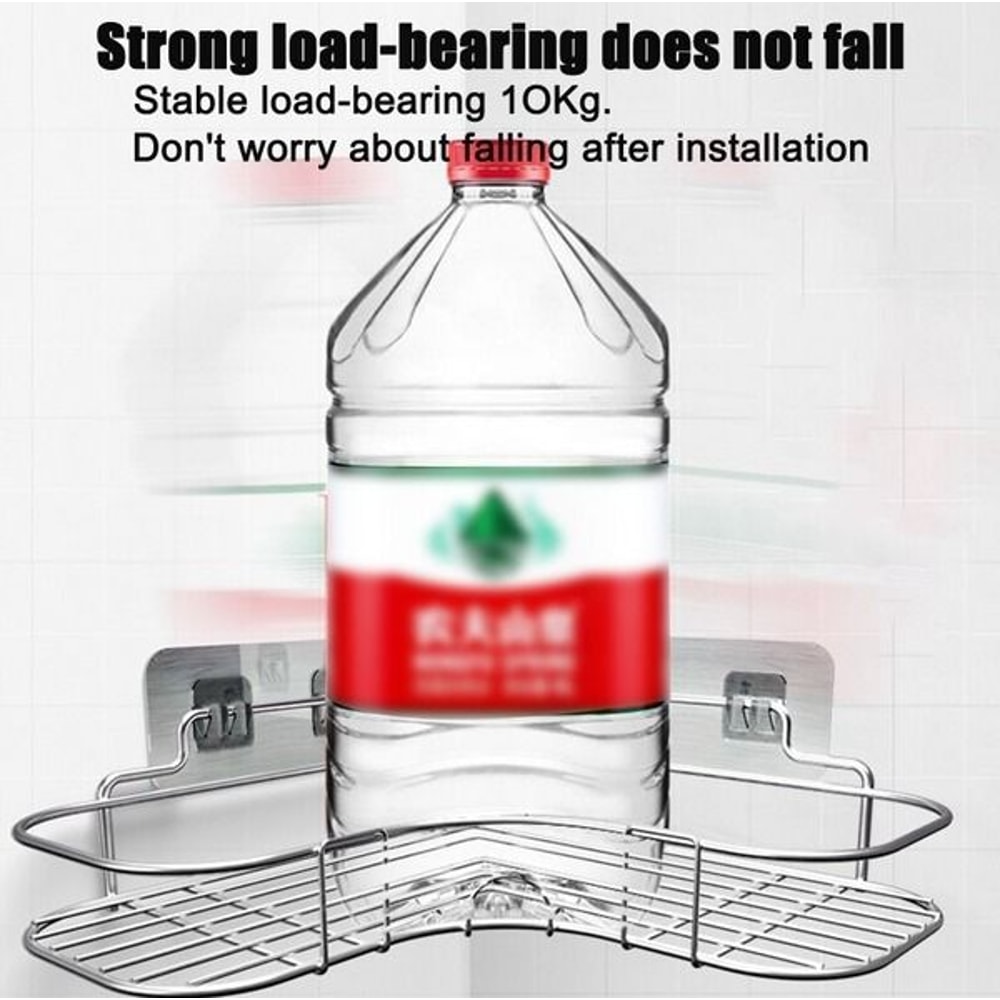 Bathroom Corner Shower Caddy Shelf Organizer Triangular Rack For Bath Storage Stylish Bathroom Stor 1