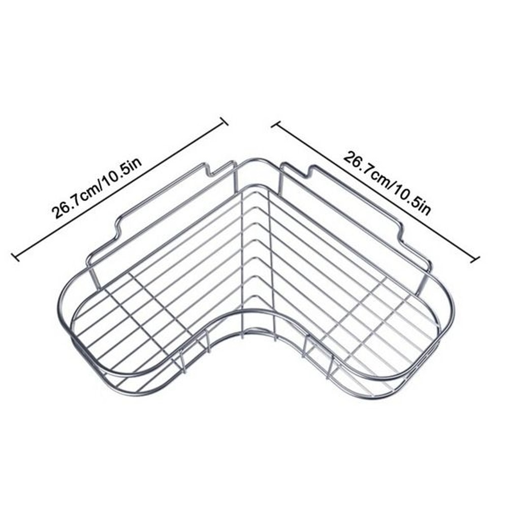 Bathroom Corner Shower Caddy Shelf Organizer Triangular Rack For Bath Storage Stylish Bathroom Stor 4