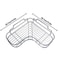 Bathroom Corner Shower Caddy Shelf Organizer Triangular Rack For Bath Storage Stylish Bathroom Stor 4
