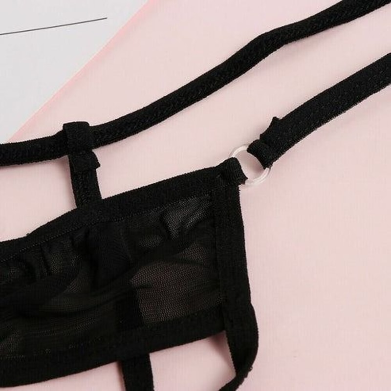 Sexy Women Lace Thong Crotchless GString Panties TBack Mesh Lingerie For Intimate Comfort 2