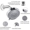 Adjustable Showerhead High Pressure Handheld Spray Top Spray Bath Shower Heads Handheld 2