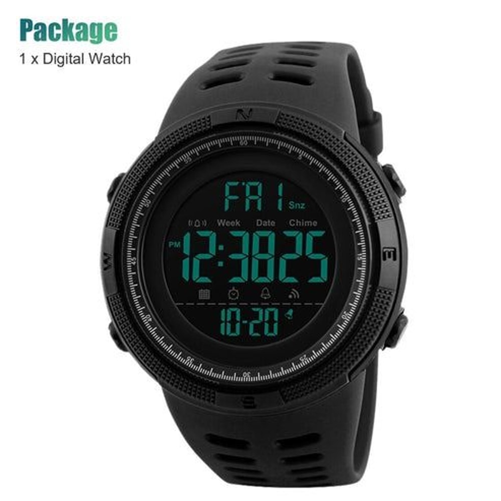 I Mens Digital Military Sport Watch Waterproof Chronograph Quartz Analog With LED Backlight Shock R 1