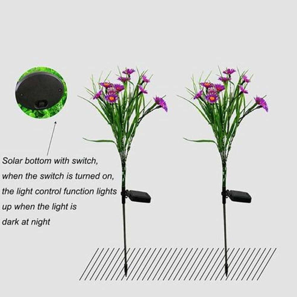 LED Solar Garden Lights Waterproof Flower Stake Lamp For Outdoor Yard Patio Garden Decor Perfect F 10