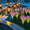 LED Solar Garden Lights Waterproof Flower Stake Lamp For Outdoor Yard Patio Garden Decor Perfect F 7