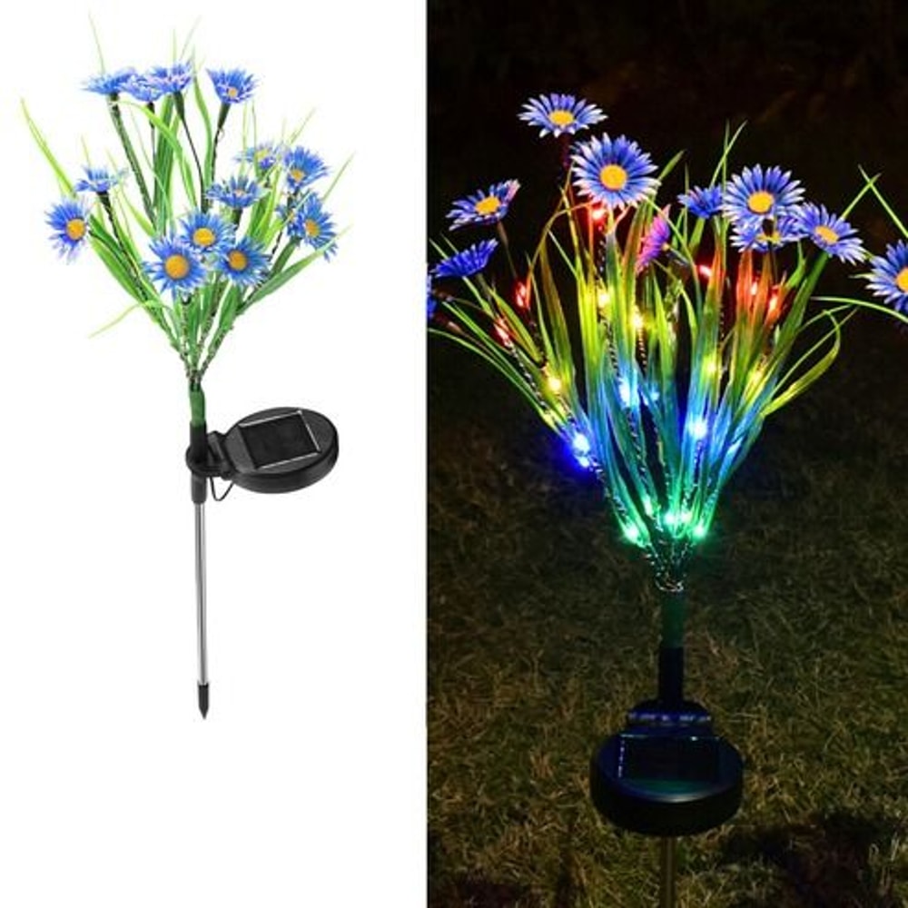 LED Solar Garden Lights Waterproof Flower Stake Lamp For Outdoor Yard Patio Garden Decor Perfect F 1