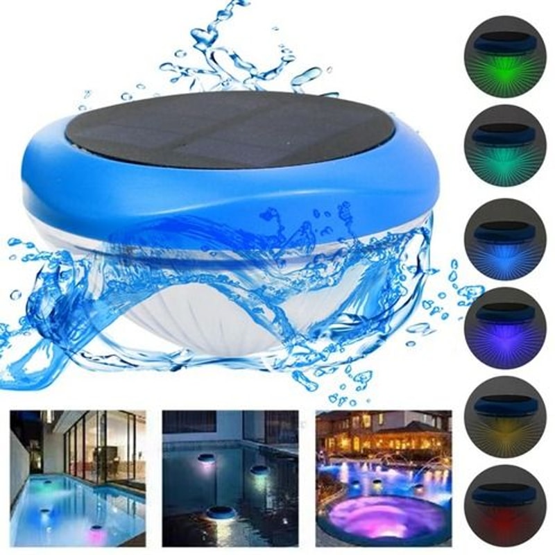 Waterproof Solar LED RGB Light Floating Pool Lamps For Garden Pond Swimming Pool ColorChanging Out 9