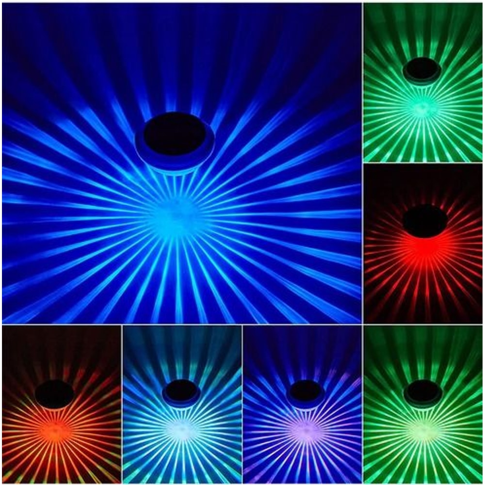 Waterproof Solar LED RGB Light Floating Pool Lamps For Garden Pond Swimming Pool ColorChanging Out 4