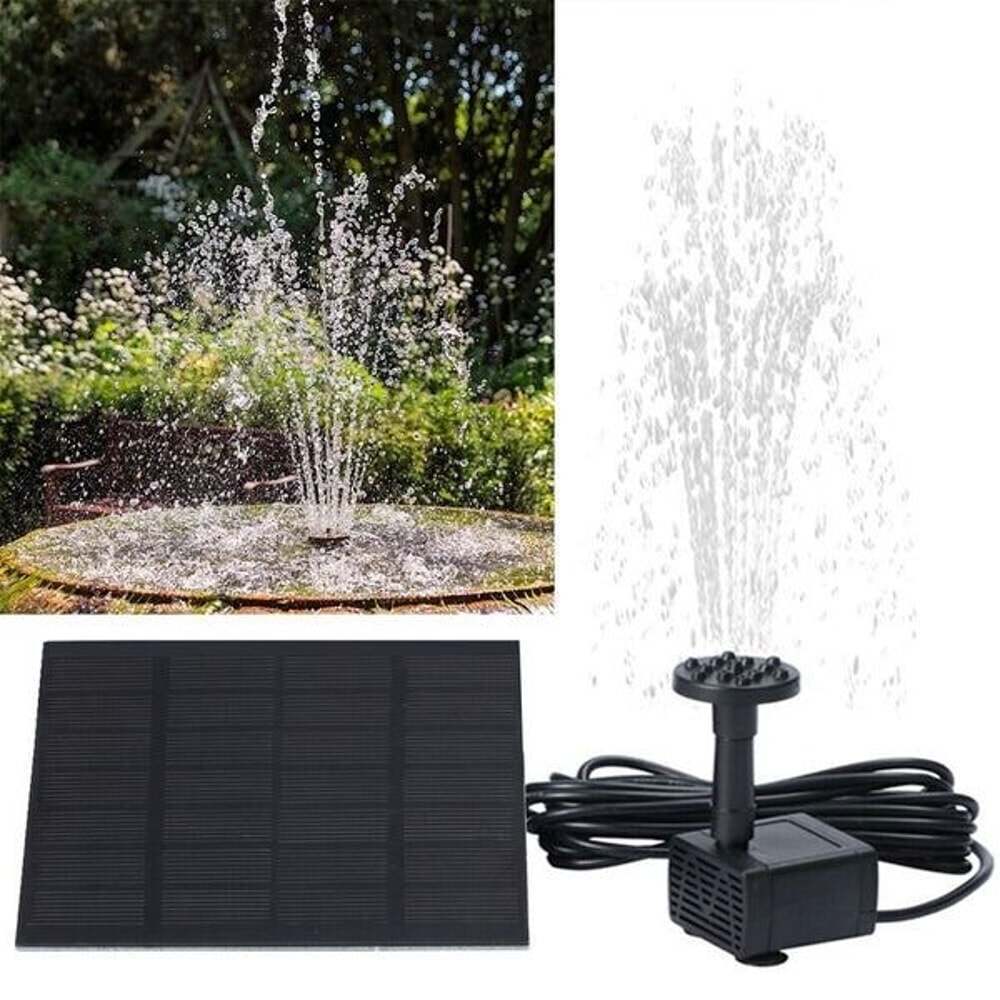 Floating Water Pump Solar Power Fountain Submersible For Bird Bath Garden Pool And Pond Efficient 7