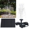 Floating Water Pump Solar Power Fountain Submersible For Bird Bath Garden Pool And Pond Efficient 7
