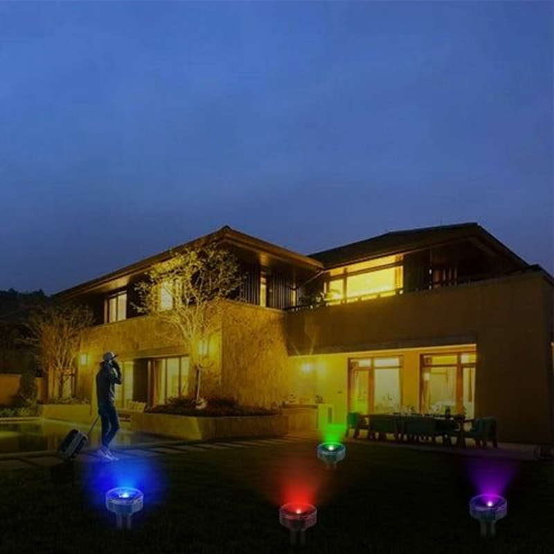 Solar Power Animal Repeller Ultrasonic Mole Pest Mice Rodent Outdoor LED SolarPowered Safe For Chil