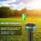 Solar Power Animal Repeller Ultrasonic Mole Pest Mice Rodent Outdoor LED SolarPowered Safe For Chil