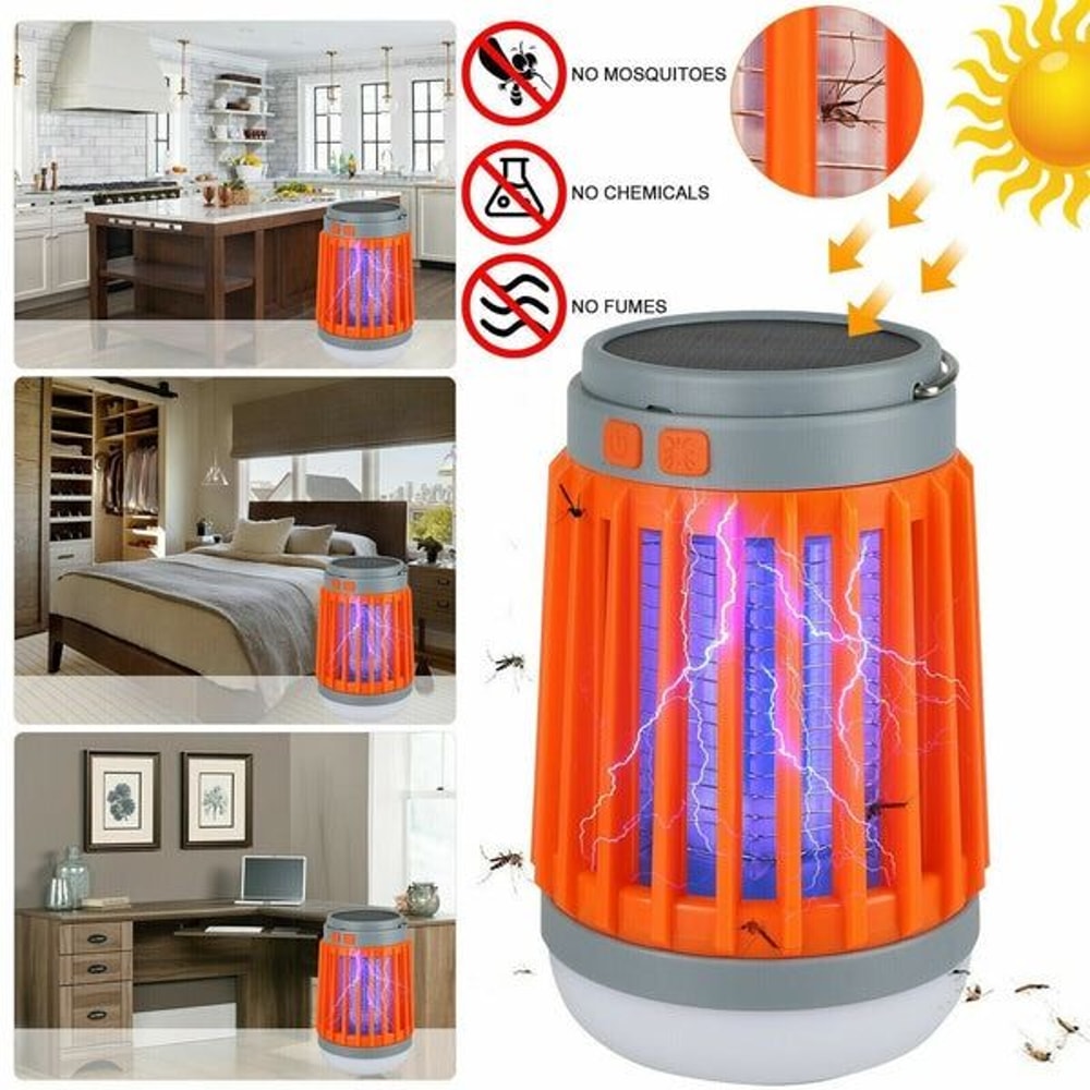 Solar USB Mosquito Killer Electronic Insect Zapper Trap Pest Lamp For Effective Bug Control 9