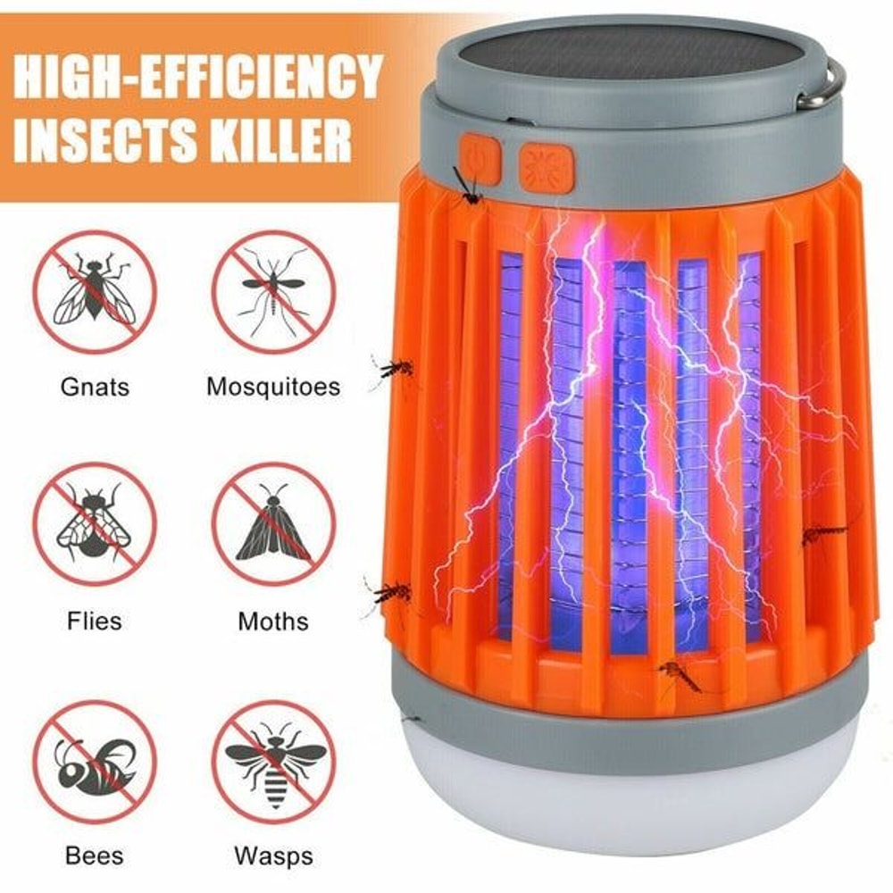 Solar USB Mosquito Killer Electronic Insect Zapper Trap Pest Lamp For Effective Bug Control 8