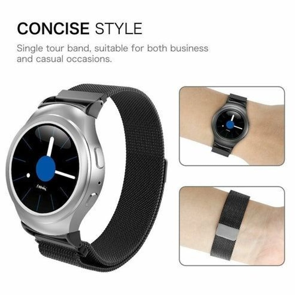 Watch Stainless Steel Band Active Gear Sport Strap Adjustable Magnetic Bracelet 6