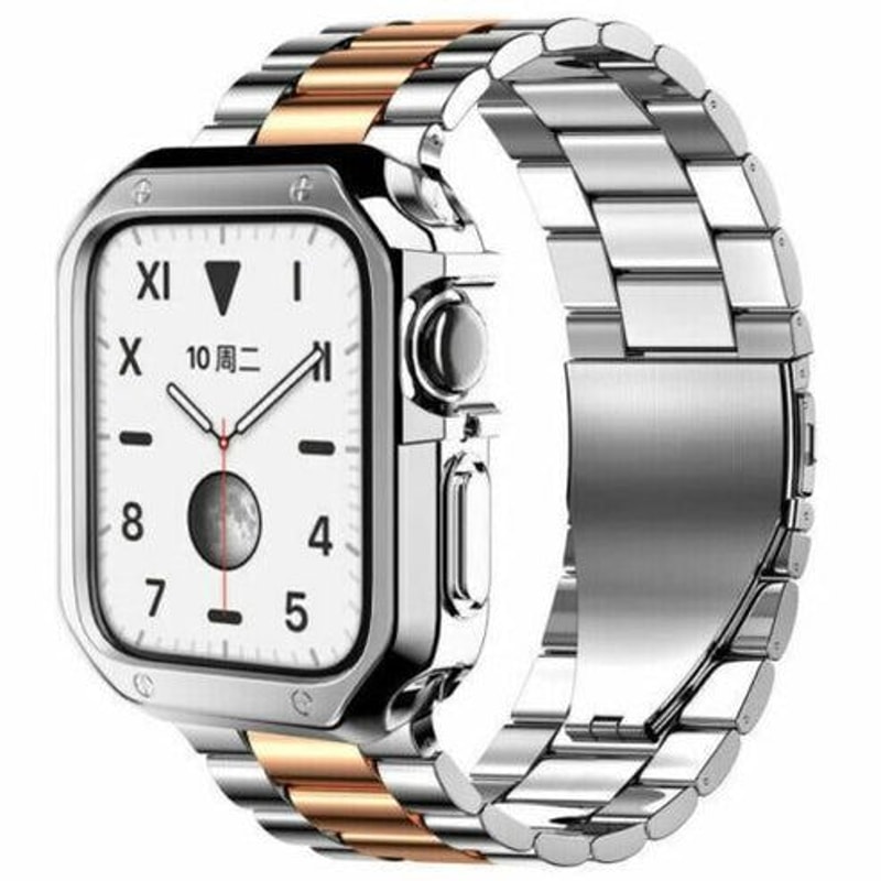 Watch Stainless Steel IWatch Band With Protective TPU Case 5
