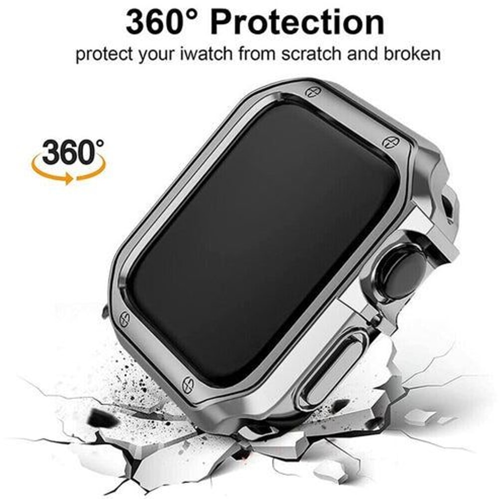 Watch Stainless Steel IWatch Band With Protective TPU Case 7