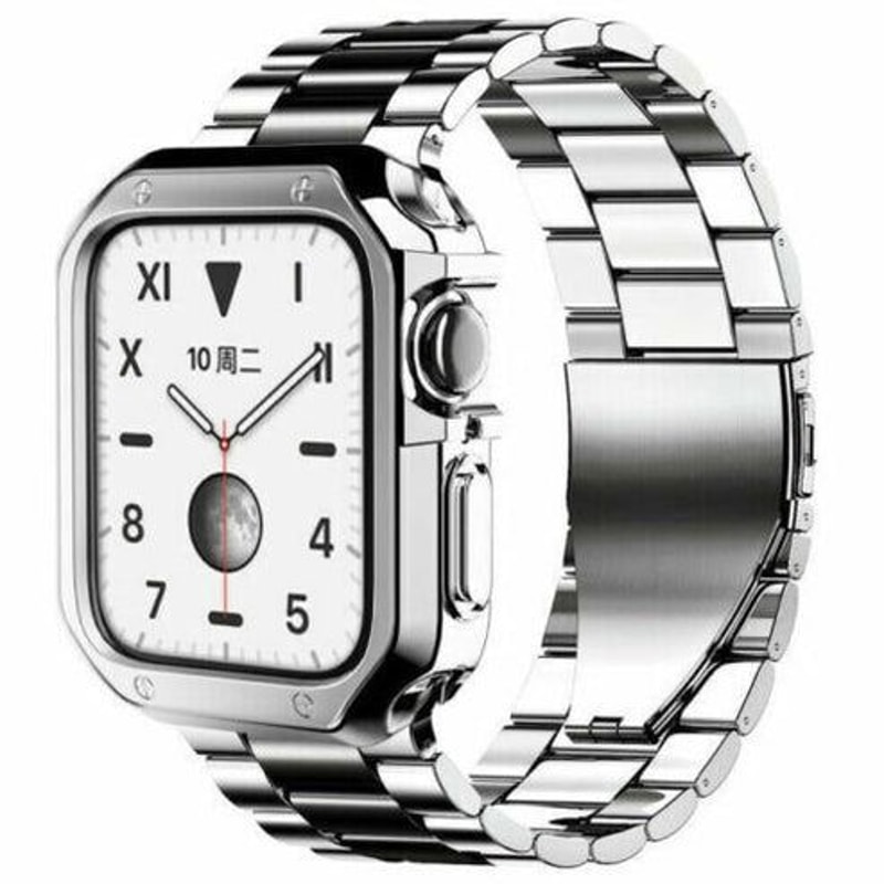 Watch Stainless Steel IWatch Band With Protective TPU Case 4