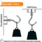 Magnetic Hook Strong Clamping Magnet Hooks Heavy Duty AntiRust Coating Versatile Hanger For Home 5