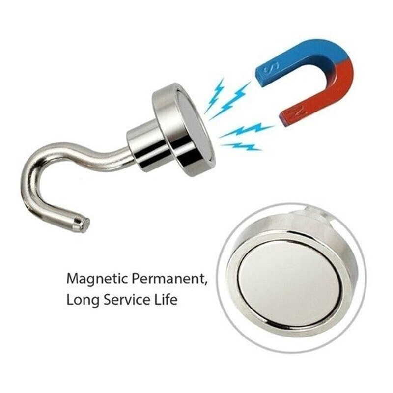 Magnetic Hook Strong Clamping Magnet Hooks Heavy Duty AntiRust Coating Versatile Hanger For Home 7