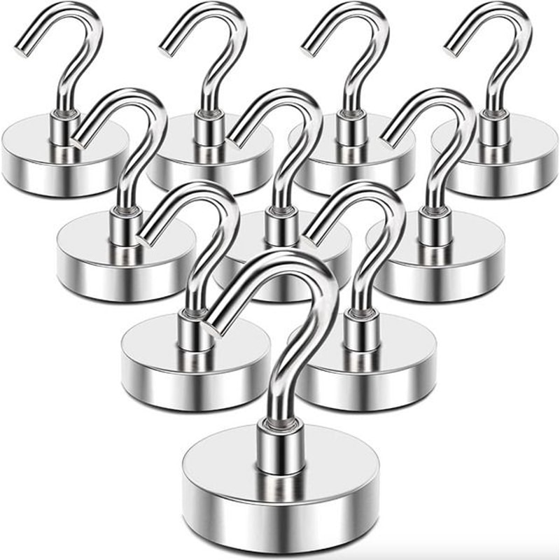 Magnetic Hook Strong Clamping Magnet Hooks Heavy Duty AntiRust Coating Versatile Hanger For Home 8
