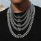 Womens Mens Necklace Stainless Steel Gold Silver Cuban Curb Chain Strong Link 4