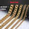 Womens Mens Necklace Stainless Steel Gold Silver Cuban Curb Chain Strong Link 5