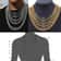 Womens Mens Necklace Stainless Steel Gold Silver Cuban Curb Chain Strong Link 8