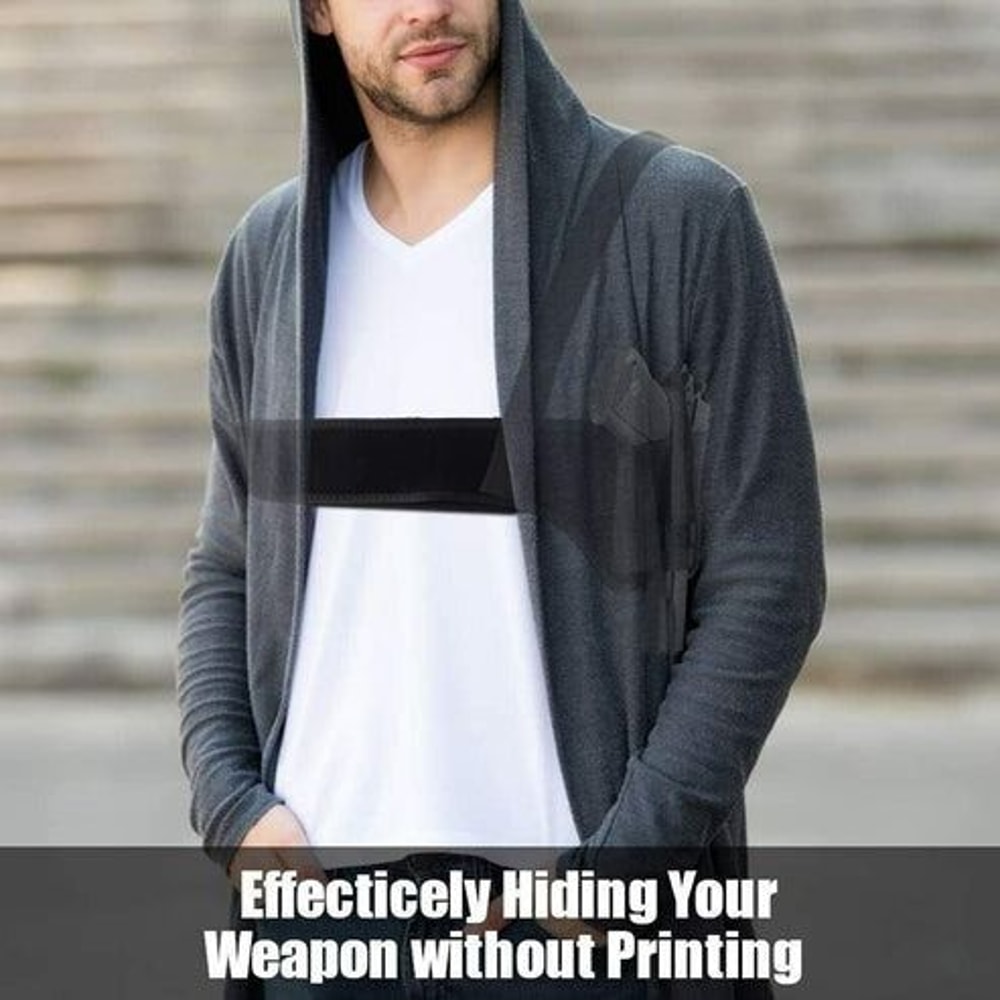 Tactical Concealed Carry Holster Pouch Shoulder Waist Pistol Hand Gun Holder With Adjustable Secure 12